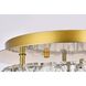 Monroe 1 Light 12 inch Gold Flush Mount Ceiling Light