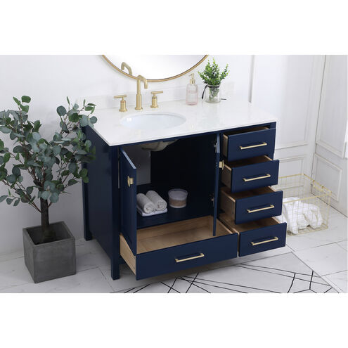 Irene 42 X 22 X 34 inch Blue Vanity Sink Set