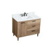 Baldwin 42 X 22 X 34 inch Natural Oak Vanity Sink Set