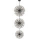 Vera 90 Light 50 inch Black Chandelier Ceiling Light