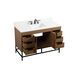 Eugene 48 X 22 X 34 inch Walnut Brown Vanity Sink Set