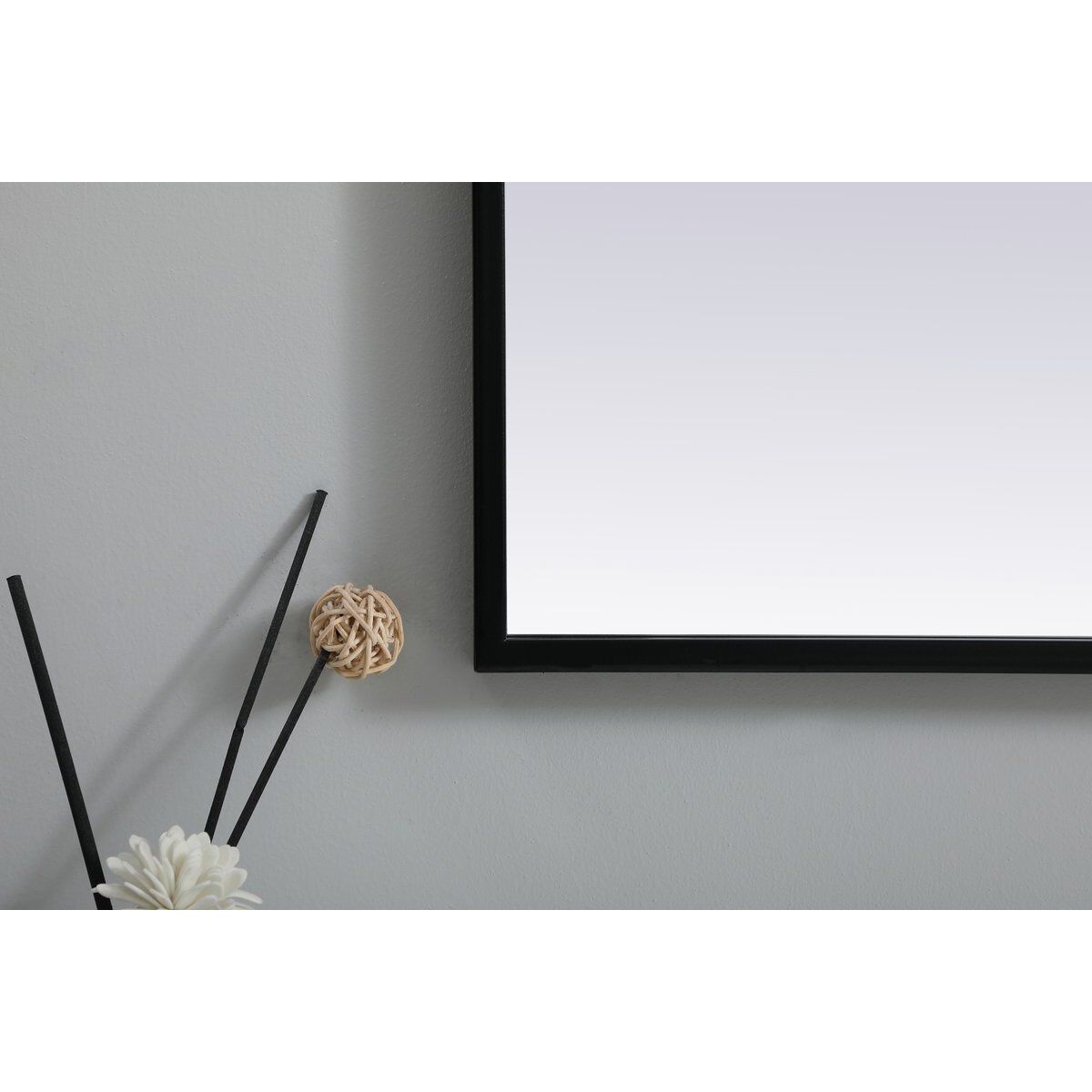 Ayra 30 X 22 inch Black Mirror