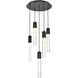 Aurora 5 Light 20 inch Black Chandelier Ceiling Light