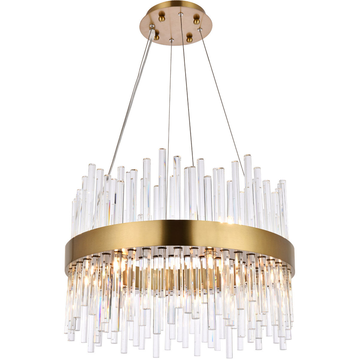Dallas 14 Light 20 inch Gold Chandelier Ceiling Light