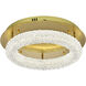 Bowen 1 Light 18 inch Satin Gold Flush Mount Ceiling Light