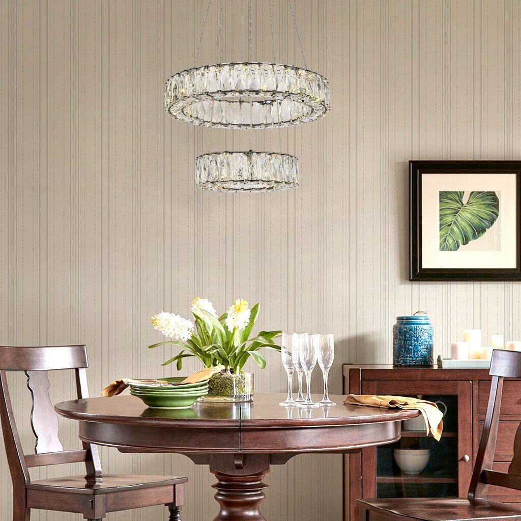 Monroe 2 Light 18 inch Black Pendant Ceiling Light