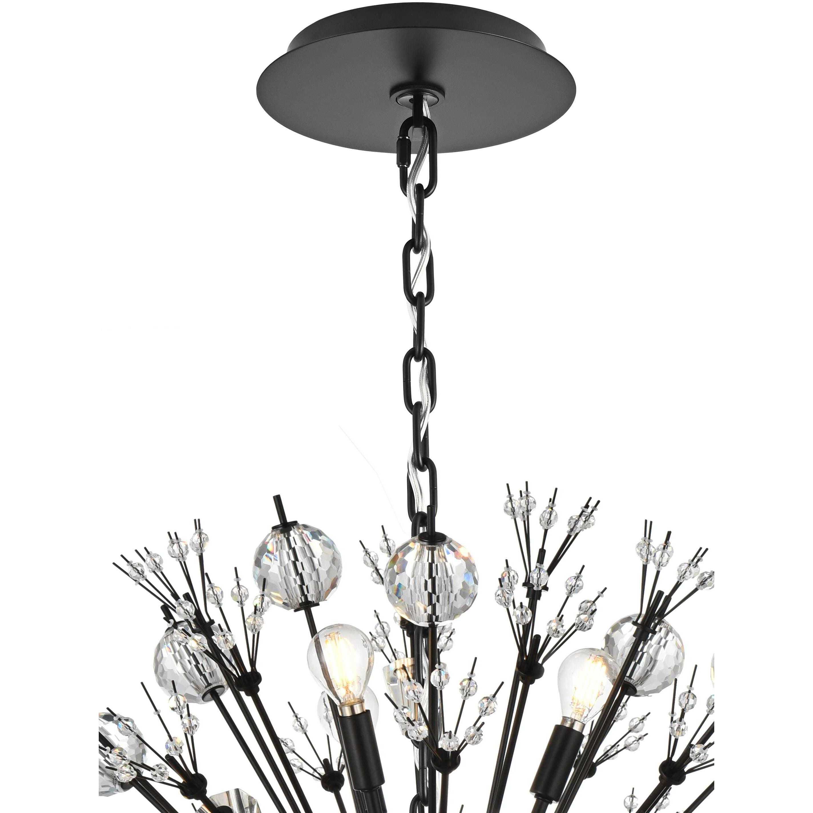 Vera 18 Light 32 inch Black Pendant Ceiling Light