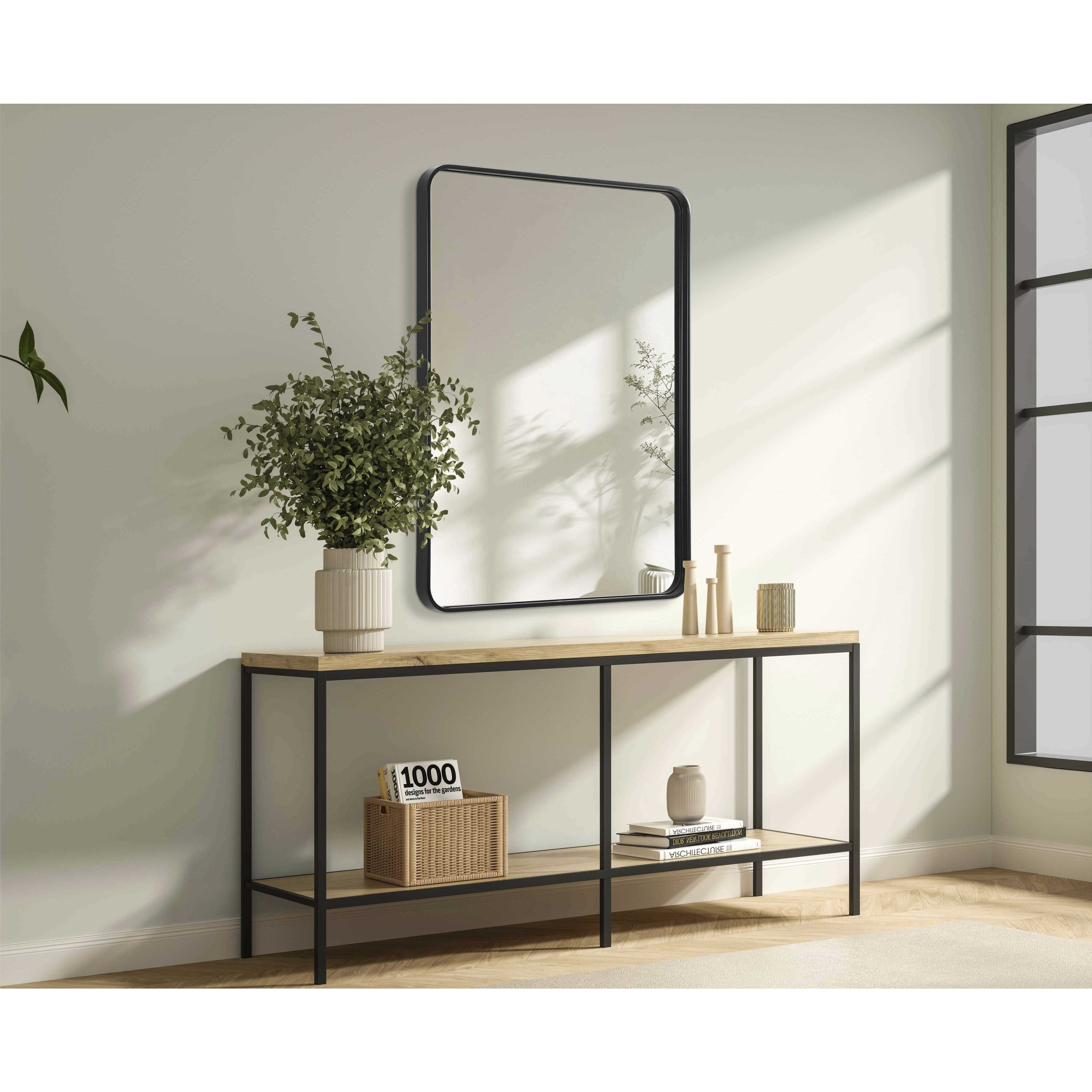 Remy 40 X 30 inch Black Mirror