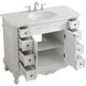 Danville 42 X 42 X 36 inch Antique White and Antique Bronze Vanity Sink Set