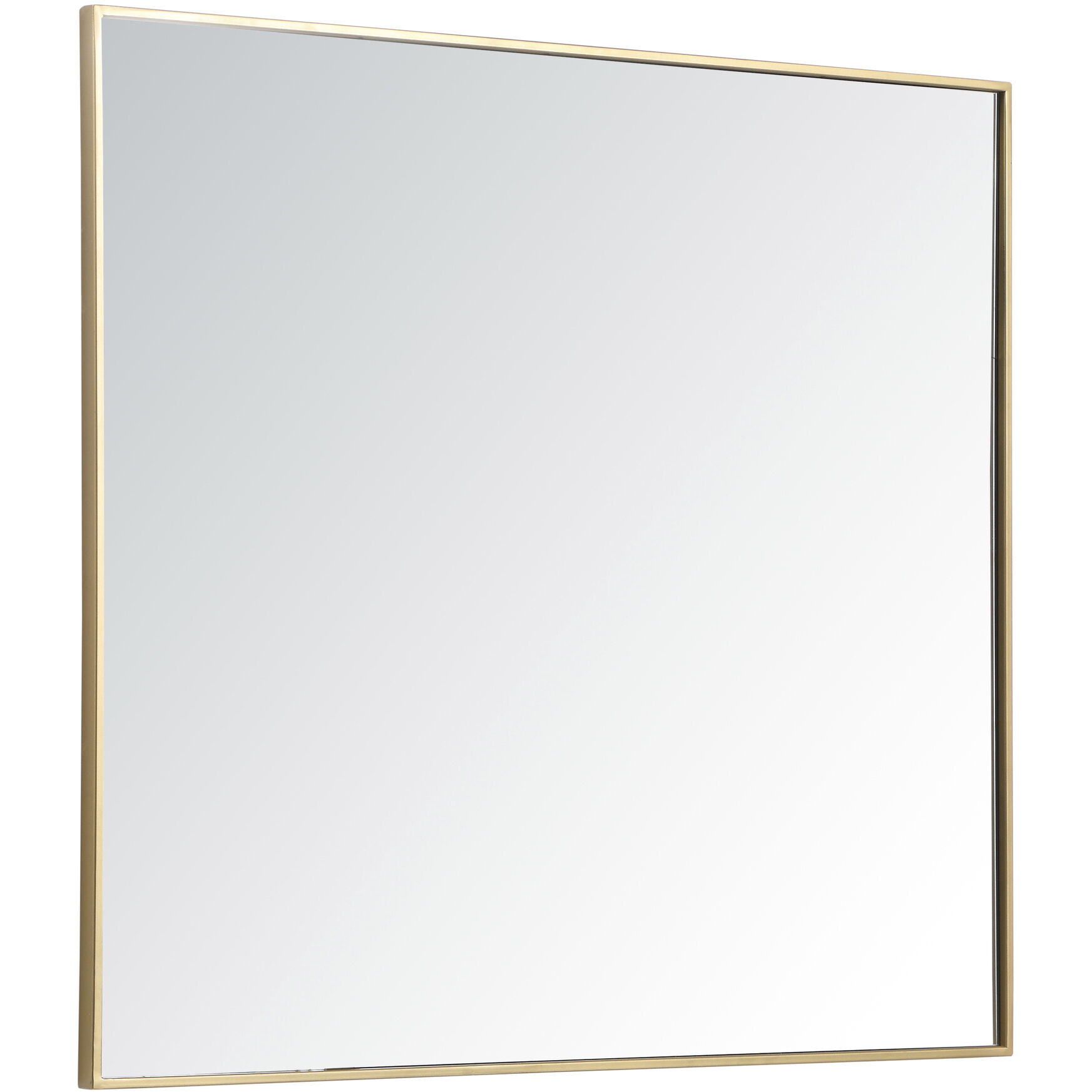 Monet 40 X 36 inch Brass Wall Mirror