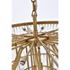 Sydney 33 Light 44 inch Satin Gold Chandelier Ceiling Light
