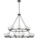 Cadence 21 Light 48 inch Black Chandelier Ceiling Light