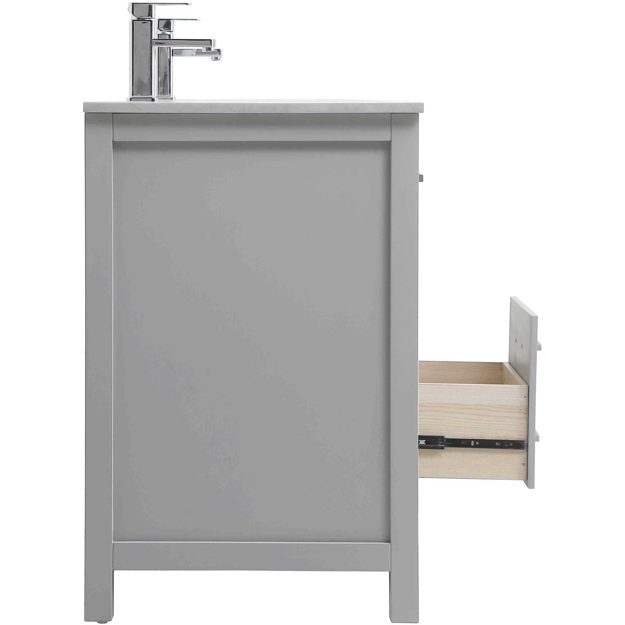 Lewis 72 X 22 X 34 inch Grey Vanity Sink Set