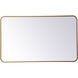 Evermore 40 X 24 inch Brass Mirror