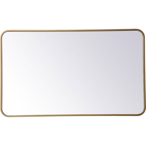 Evermore 40 X 24 inch Brass Mirror
