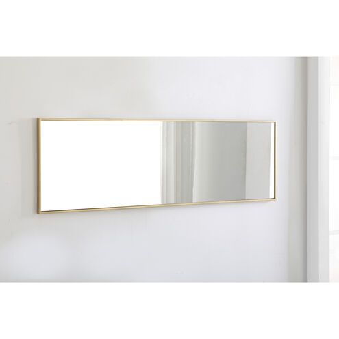 Monet 60 X 18 inch Brass Wall Mirror