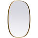 Brynn 30 X 24 inch Brass Mirror in 24 x 30