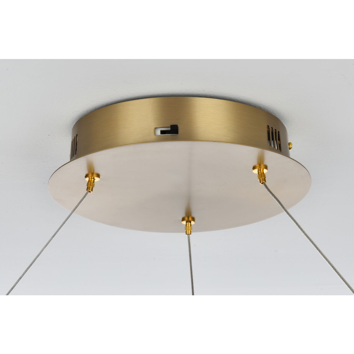 Rune 1 Light 24 inch Satin Gold Chandelier Ceiling Light