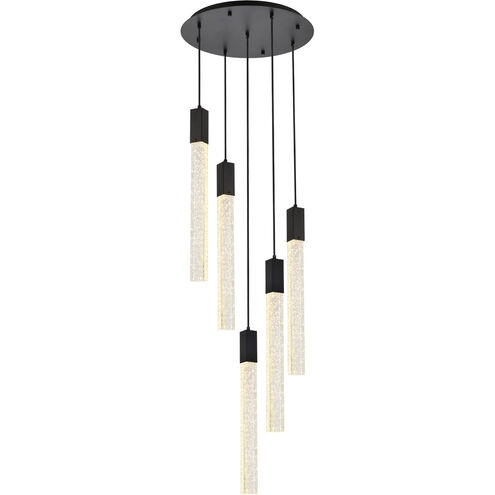 Weston 5 Light 20 inch Black Pendant Ceiling Light