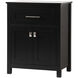 Adian Black Bathroom Storage Cabinet