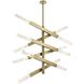 Ari 12 Light 17.5 inch Satin Gold Pendant Ceiling Light