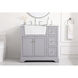 Franklin 36 X 22 X 35 inch Grey Bathroom Vanity Cabinet