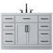 Alden 48 X 35 inch Grey Bathroom Vanity Cabinet