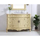 Danville 96 X 21 X 70 inch Light Antique Beige Vanity Sink Set