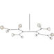 Zayne 10 Light 56 inch Chrome Pendant Ceiling Light