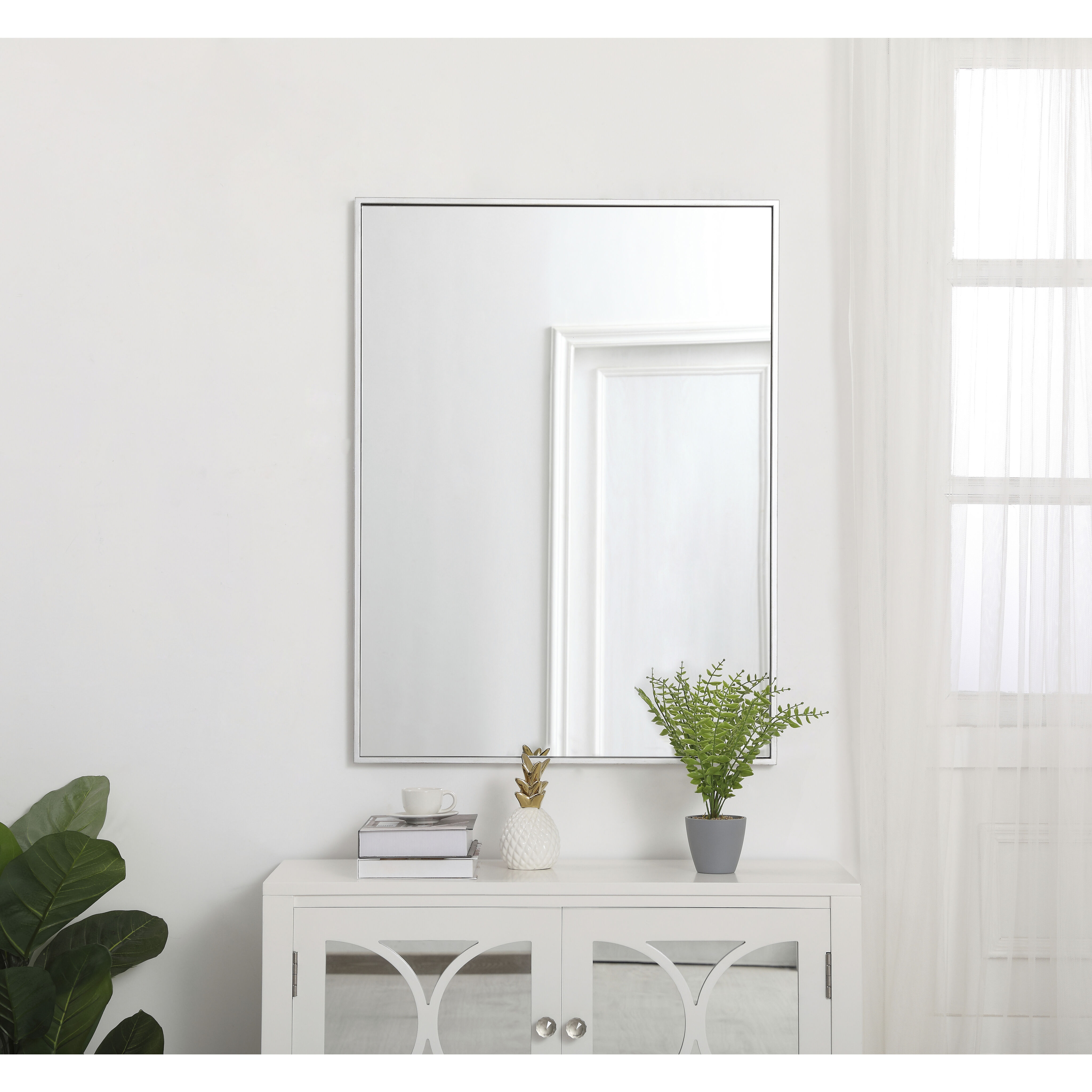 Monet 36 X 27 inch Silver Wall Mirror