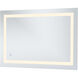 Helios 40 X 27 inch Silver Lighted Wall Mirror