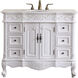 Oakland 84 X 22 X 72 inch Antique White Vanity Sink Set