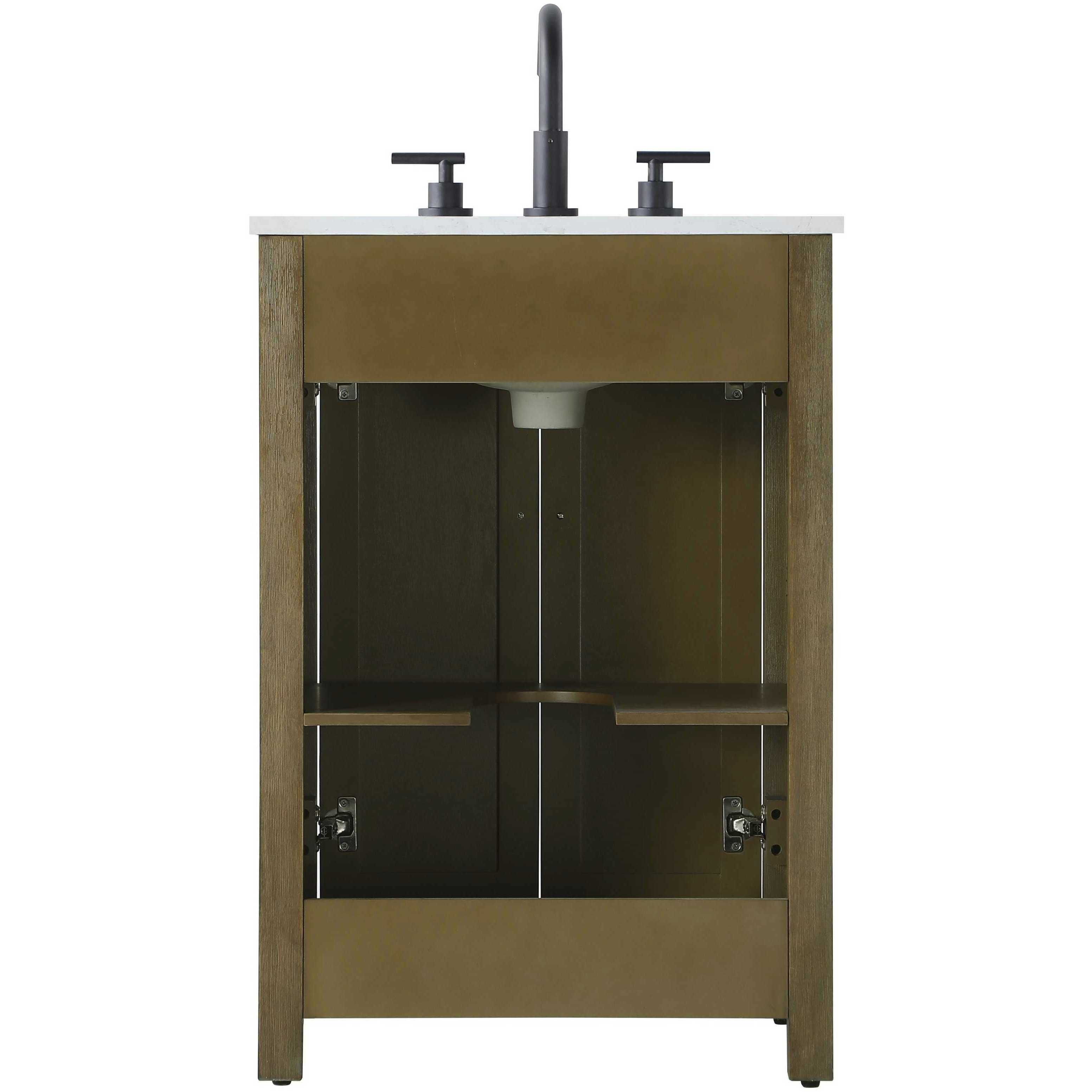Alina 24 X 35 inch Hazel Oak Bathroom Vanity Cabinet
