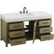 Nathan 60 X 34 inch Chestnut Brown Bathroom Vanity Cabinet