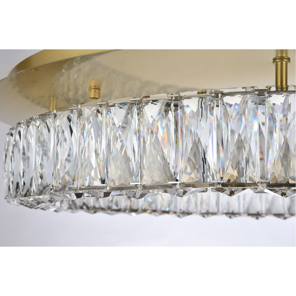 Monroe 26 inch Gold Flush Mount Ceiling Light