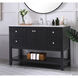 Metropolis 48 X 22 X 34 inch Black Vanity Sink Set