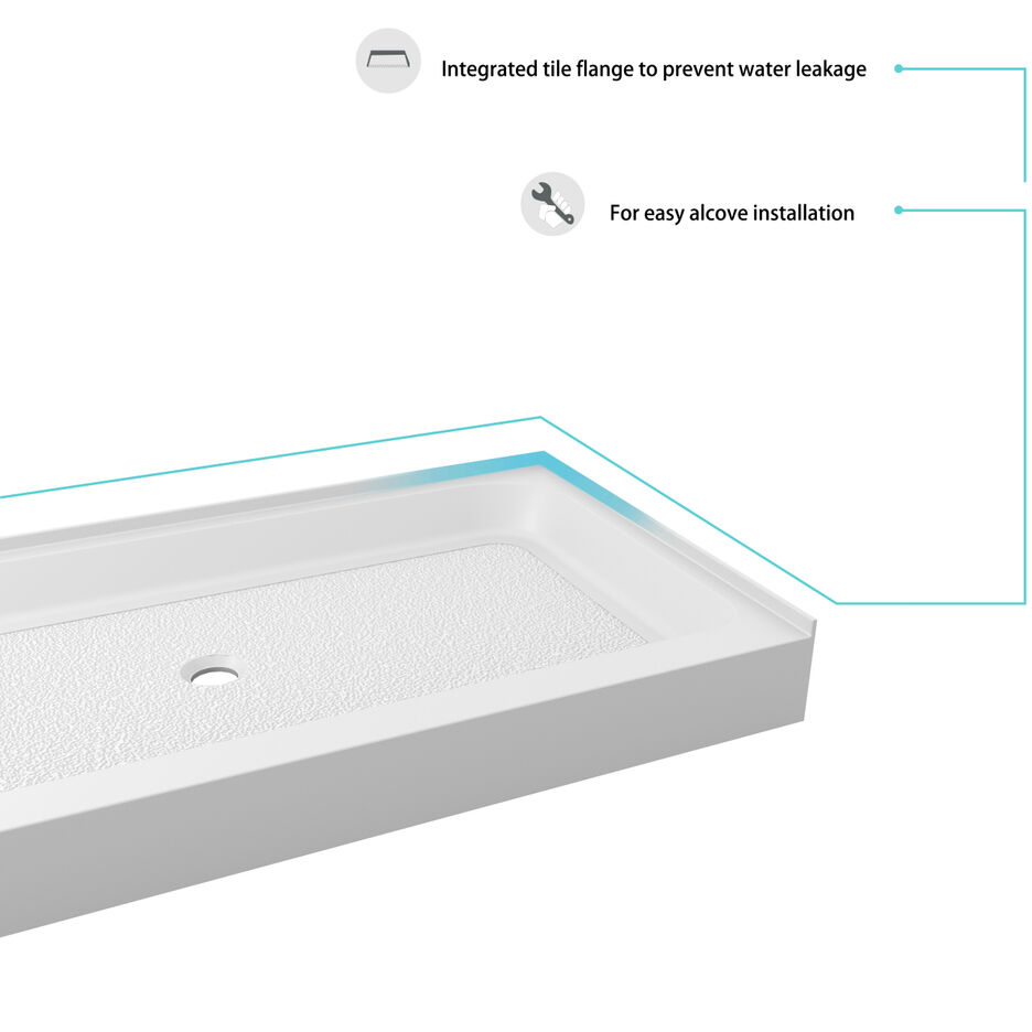 Laredo Glossy White Shower Base