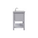 Clement 42 X 22 X 34 inch Grey Bathroom Vanity Cabinet