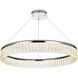 Rune 1 Light 32 inch Chrome Chandelier Ceiling Light