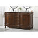 Windsor 60 X 22 X 36 inch Teak Vanity Sink Set