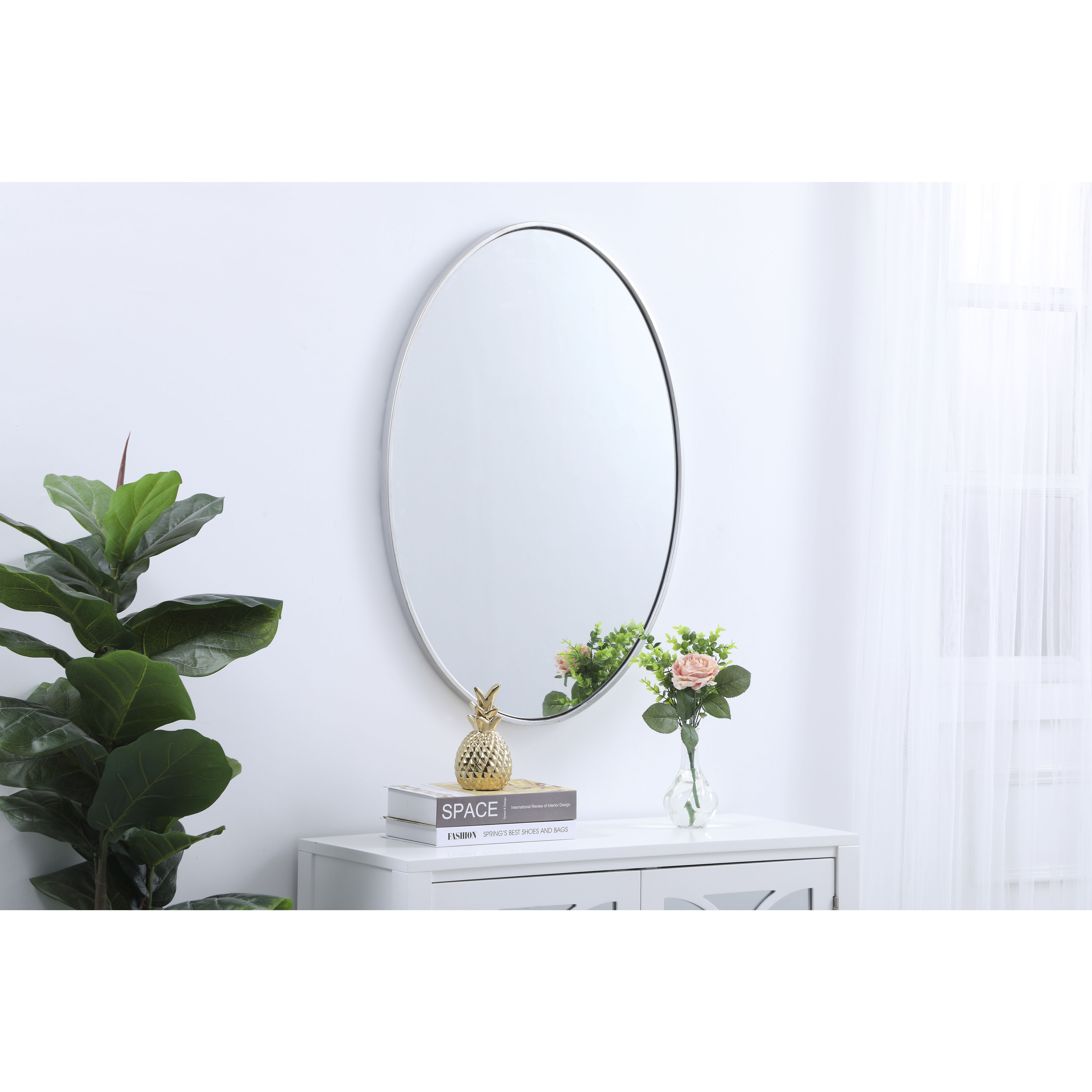 Eternity 34 X 24 inch Silver Wall Mirror