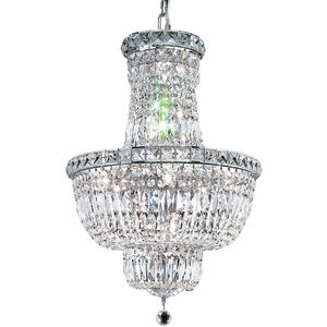 Tranquil 12 Light 18 inch Chrome Dining Chandelier Ceiling Light in Royal Cut