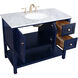 Metropolis 42 X 22 X 34 inch Blue Vanity Sink Set