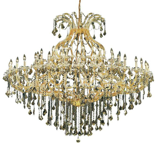 Maria Theresa 49 Light 72 inch Gold Foyer Ceiling Light in Clear, Royal Cut
