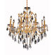 St. Francis 8 Light 26 inch Gold Dining Chandelier Ceiling Light in Royal Cut