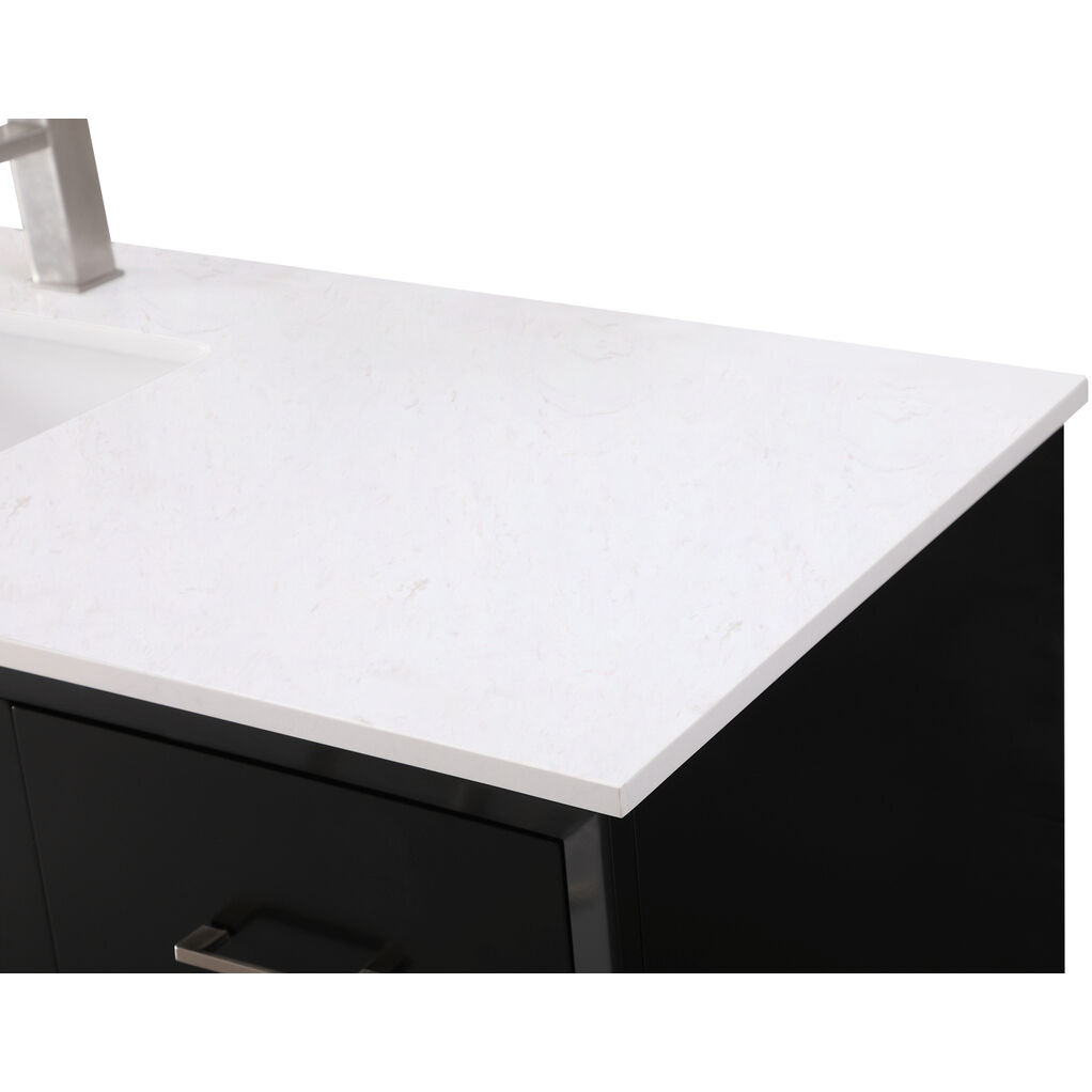 Hayes 60 X 22 X 35 inch Black Vanity Sink Set