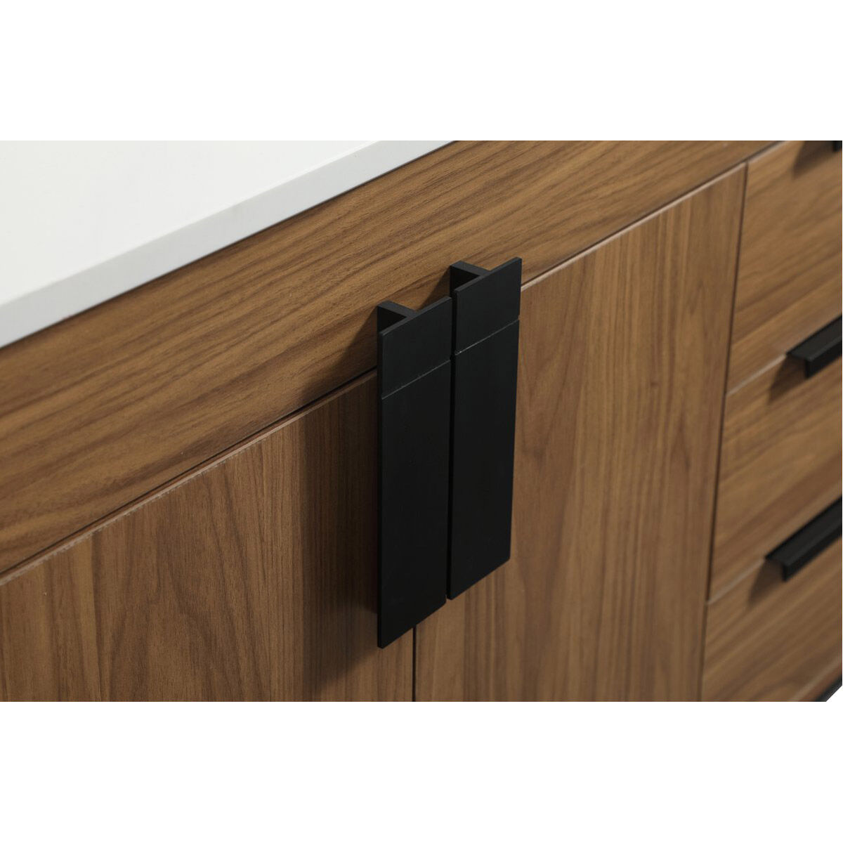 Eugene 48 X 22 X 33.5 inch Walnut Brown Vanity Sink Set in Not Included