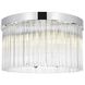 Harlow 4 Light 16 inch Chrome Flush Mount Ceiling Light