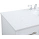 Irene 54 X 22 X 34 inch White Vanity Sink Set