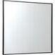 Monet 36 X 30 inch Black Wall Mirror